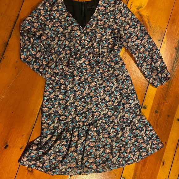 J. Crew Floral Long Sleeve Dress - Picture 2 of 13